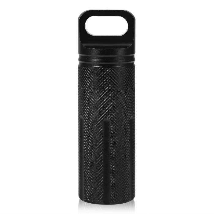 Mini Flacon Étanche Porte-Pilules En Laiton - 86x10mm - Porte-Cure-Dents De Poche