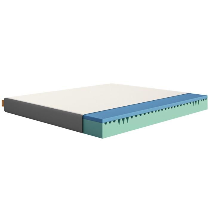 Emma- Matelas Confort 80x200 - Mousse HRX® Sommeil Réparateur - Indépendance de Couchage - Housse Lavable Thermorégulatrice
