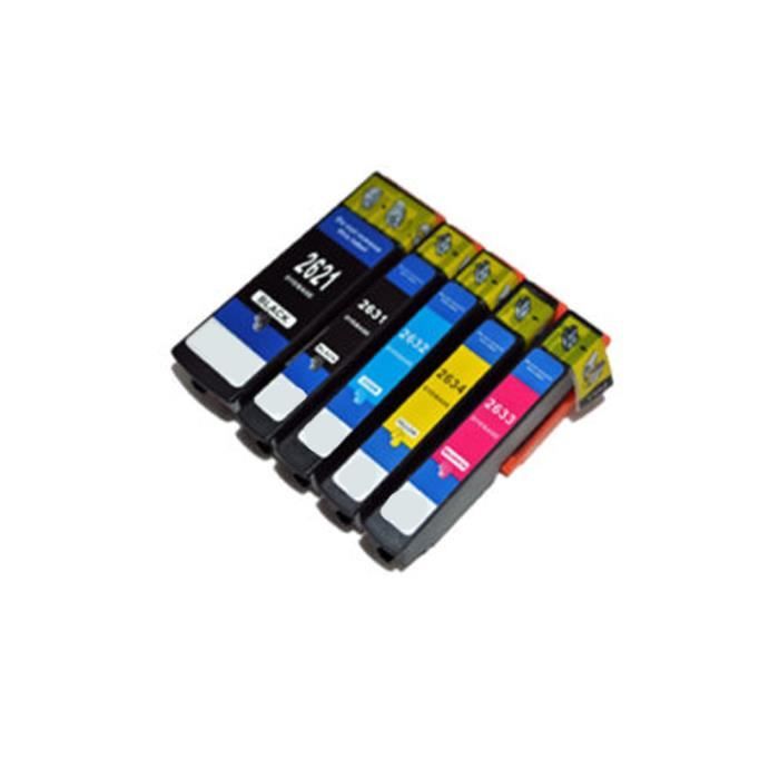 5 cartucce d'inchiostro compatibili di ricambio per Epson 26