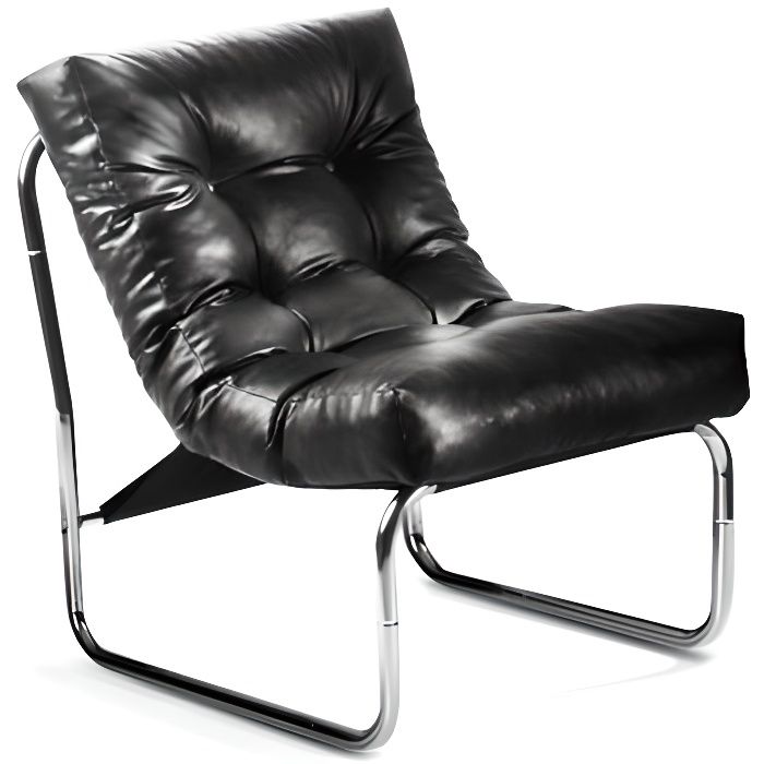 fauteuil design en polyuréthane noir - flowuzz plus fort qu'un buzz - boudoir - confortable et élégant
