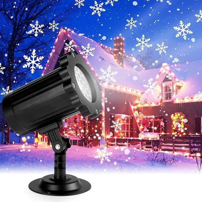 Projecteur Flocons De Neige ZWOOS 9W - IP44 étanche - Pour Noël, Halloween, Mariage - Effet Hiver Magique