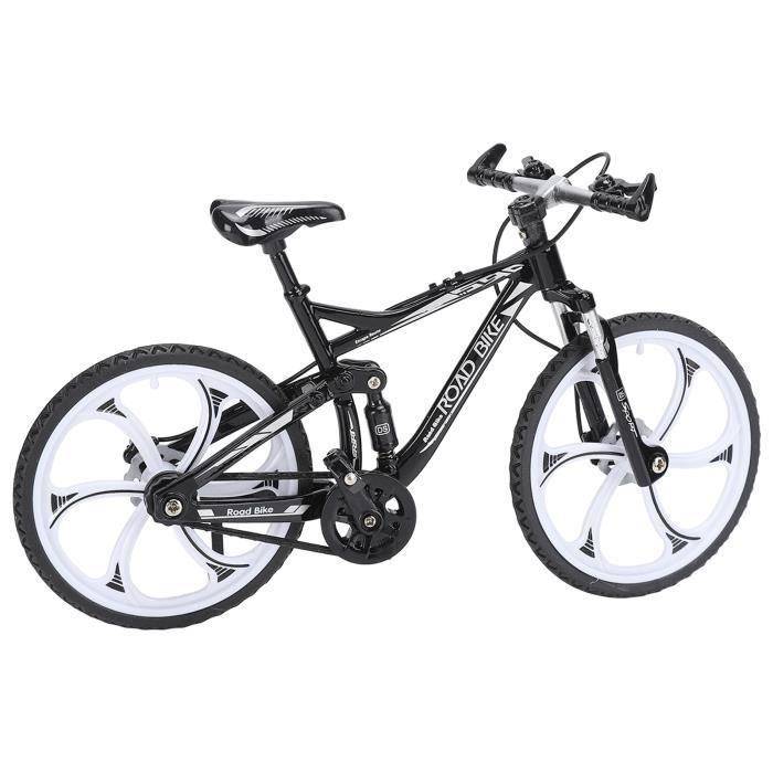 NUOBESTY Modèle De Vélo De Course En Alliage – Mini Simulation 1:10, Pédales Mobiles – Déco Ou Jouet Doigt – Jaune