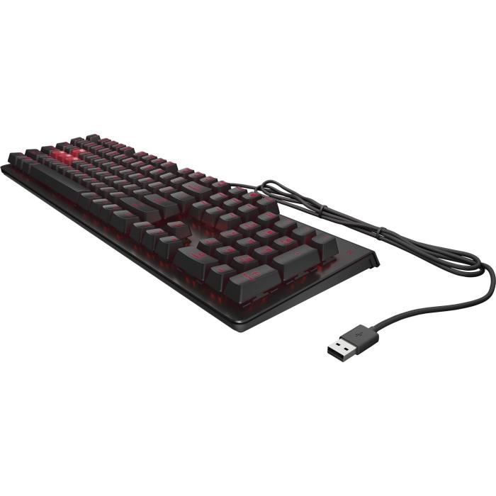 Clavier encodeur filaire OMEN by HP – Noir et rouge – AZERTY