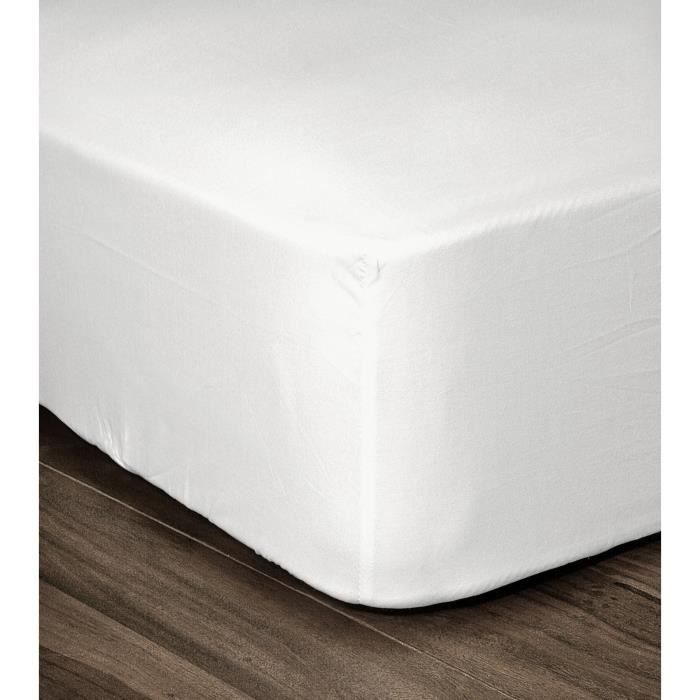 LOVELY HOME Drap Housse 100% coton 90x190x30 cm Lot de 2 - vue 5