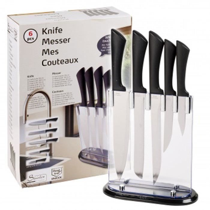 Bloc De Couteaux De Cuisine 8 Pièces Avec Support - Lames Inox - Marque CF - Neuf