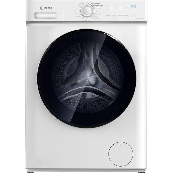 Lave linge séchant INDESIT 7 / 5 kg Induction L60cm 1400 trmin Push&Go