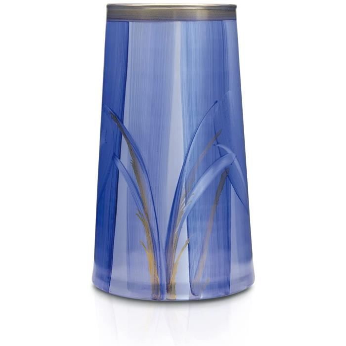 Urne Vase Portugais Peint à La Main - Double Anse - Style Méditerranéen - 22,7 Cm