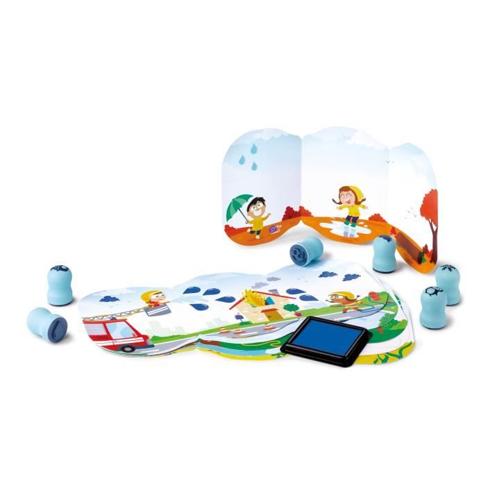 Kit Tampons Premier âge Maped Creativ – Eau – Mallette + 6 Tampons + Encrier Bleu – Dès 2 Ans