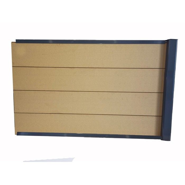 kit extension complet pour clôture composite 150 ML x 180 H - L: 150 cm - E: 5 cm - Beige clair