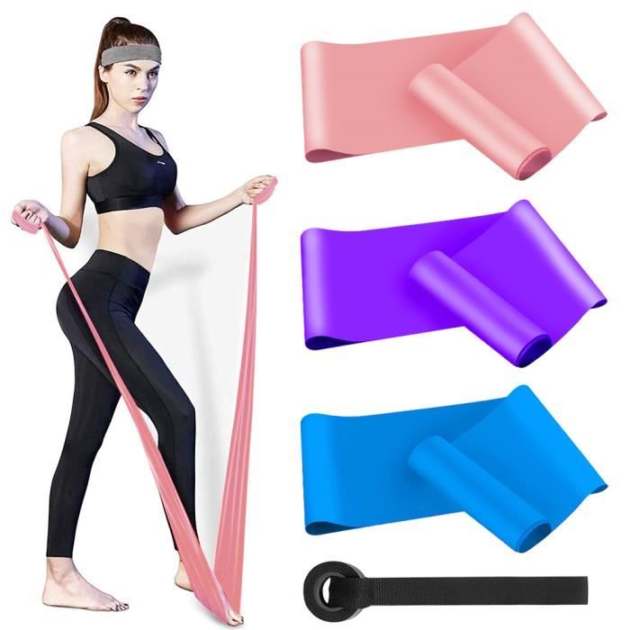 Bande de Fitness élastique - ARTIZLEE - 5 Niveaux de Force - Rouge