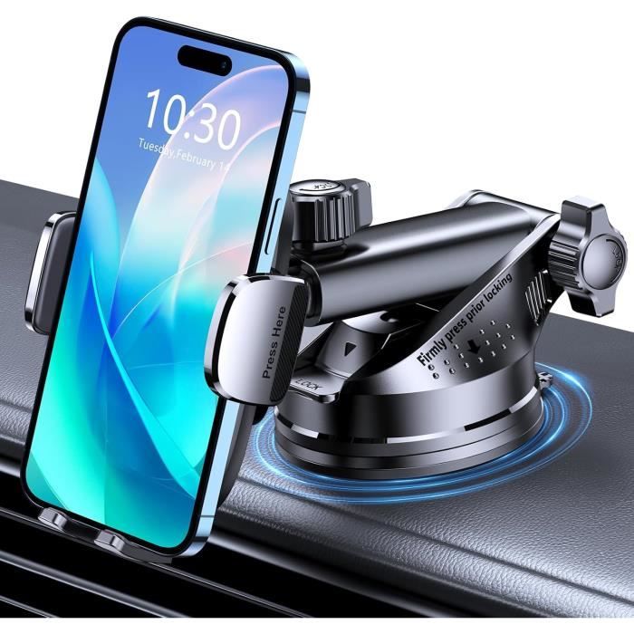 Support Smartphone - MOHARD - Universel - Ventouse 360° - Compatible 4-7 pouces - Noir