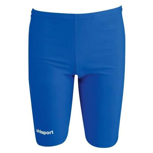 collants de football uhlsport tights shorts pour homme - bleu azure - sous-shorts élastiques moulants