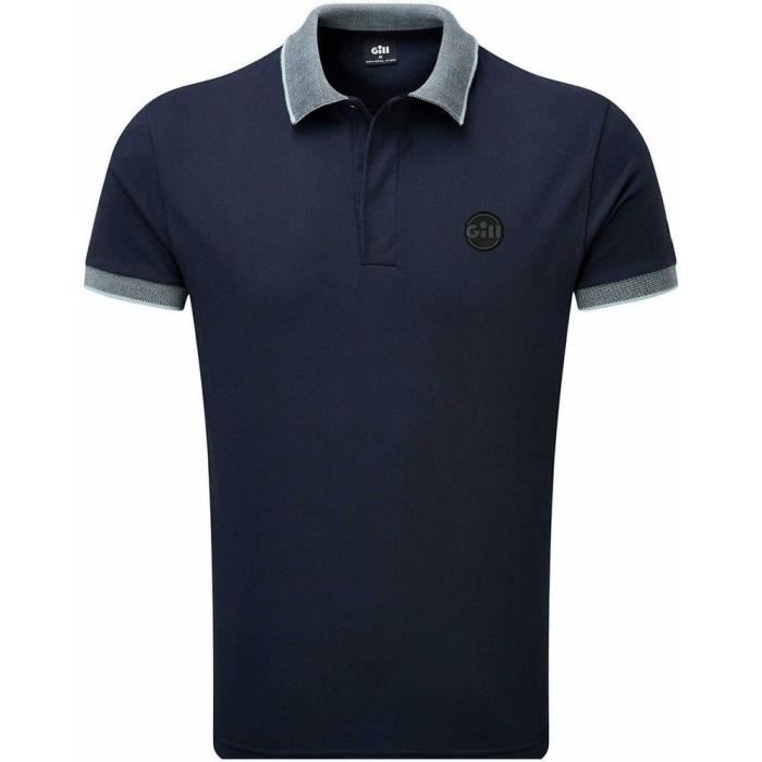 Tom Tailor - Pull Col Amplified 1028649 Gris Chiné Bleu Marine Chiné Dégradé