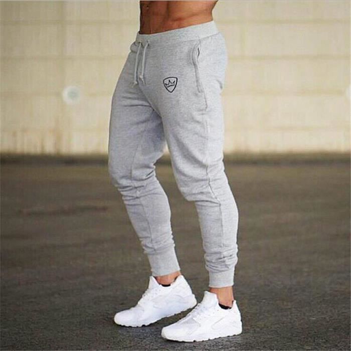 Pantalon De Jogging Pour Homme En Coton Doux Pour Le Bodybuilding Joggers Pantalon De Survêtement Harem Long Pantalon De Fitness Sport Pantalon De Survêtement, 3, M