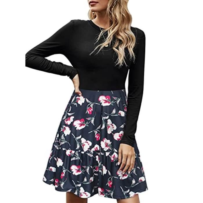 Robes D'automne Décontractées à Manches Longues Pour Femmes