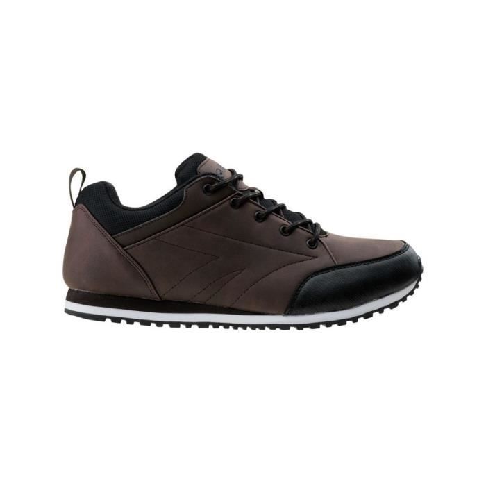 Baskets Homme HI-TEC Arnel en Cuir Marron - Lacets Plats Baskets Homme HI-TEC Arnel en Cuir Marron - Lacets Plats