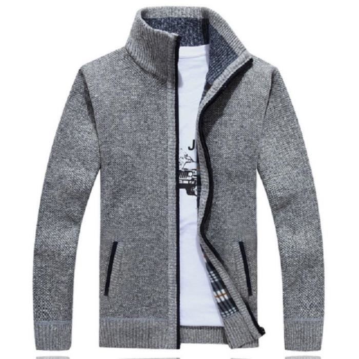 Cardigan Homme Oversize Gris En Laine - Neuf Avec étiquettes, Coupe Large Décontractée