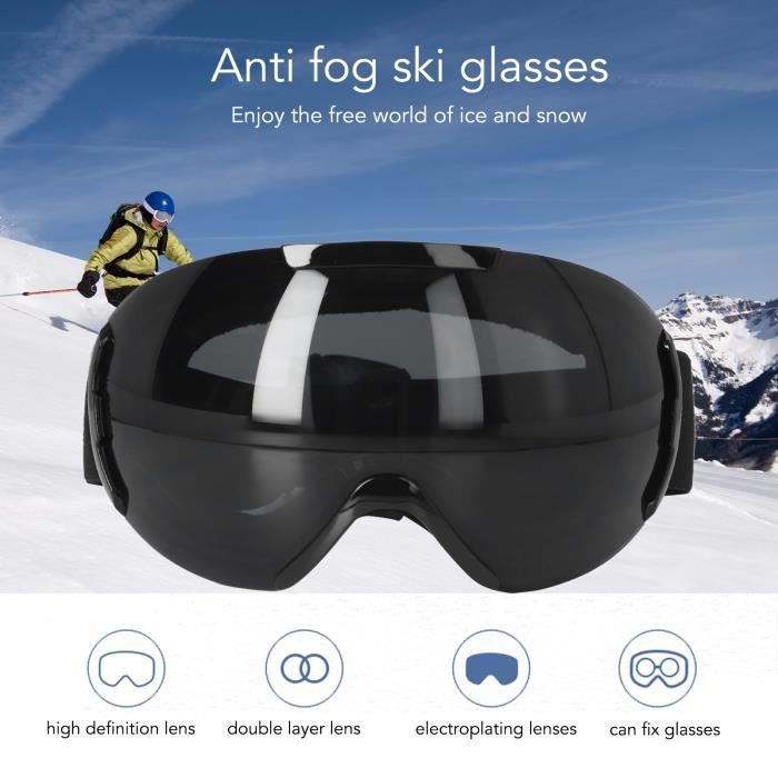 lunettes de Ski grand masque de Ski lunettes Ski hommes femmes neige  Snowboard