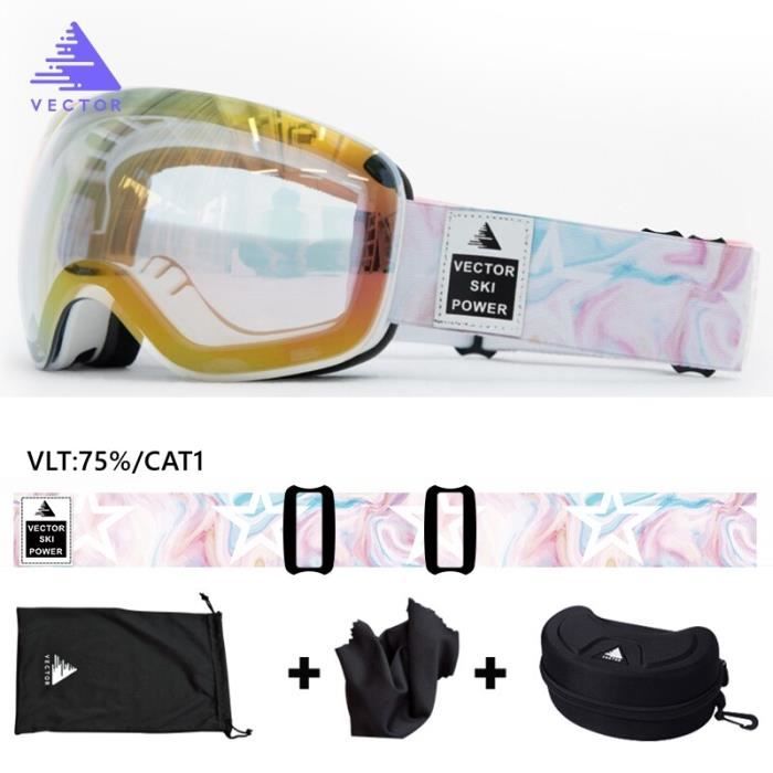 Lunettes de ski anti-buée Ensemble de lunettes de neige parent-enfant, lunettes de snowboard OTG à protection UV pour les jeunes, les garçons, les filles, les hommes, les femmes Lunettes de ski anti-buée Ensemble de lunettes de neige parent-enfant, lunettes de snowboard OTG à protection UV pour les jeunes, les garçons, les filles, les hommes, les femmes