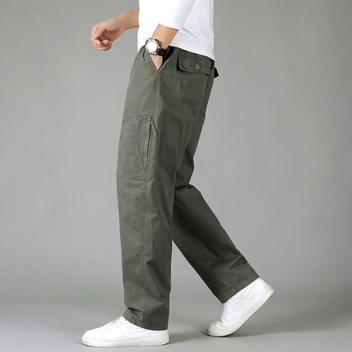 Vêtement Fitness Homme Suwangi Pantalon De Jogging Homme - Coton/Polyester - Taille Élastique Avec Poches - Confortable Pantalon Training Fitness