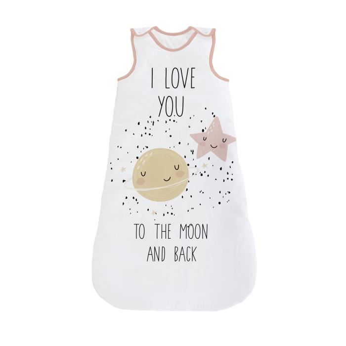 Naf Naf Gigoteuse Fille Coton Brodee Love To The Moon 90 Cm Cdiscount Puericulture Eveil Bebe