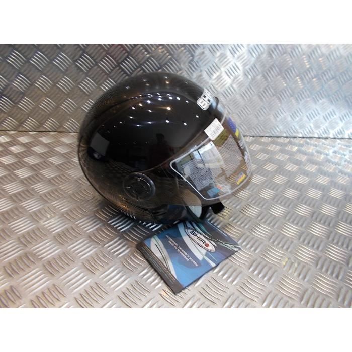 Casque Jet Shiro Tokio SH-64 Master – Blanc/rouge, Taille XS (53-54 Cm), Homologué ECE