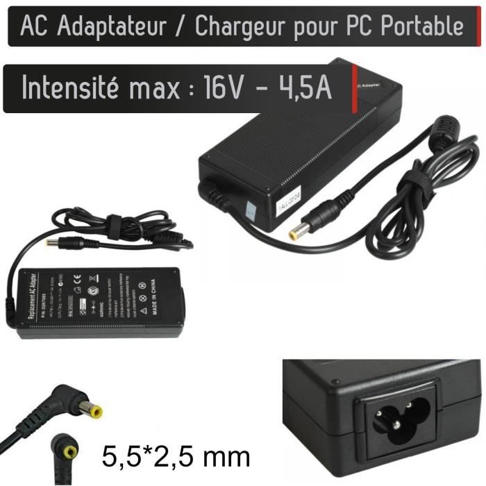 Chargeur et câble d'alimentation PC GENERIQUE Chargeur