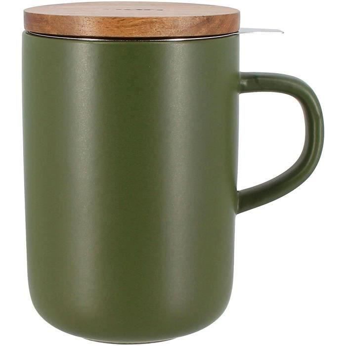 OGO LIVING Tisanière avec couvercle en bois 475ml perlé - vue 5