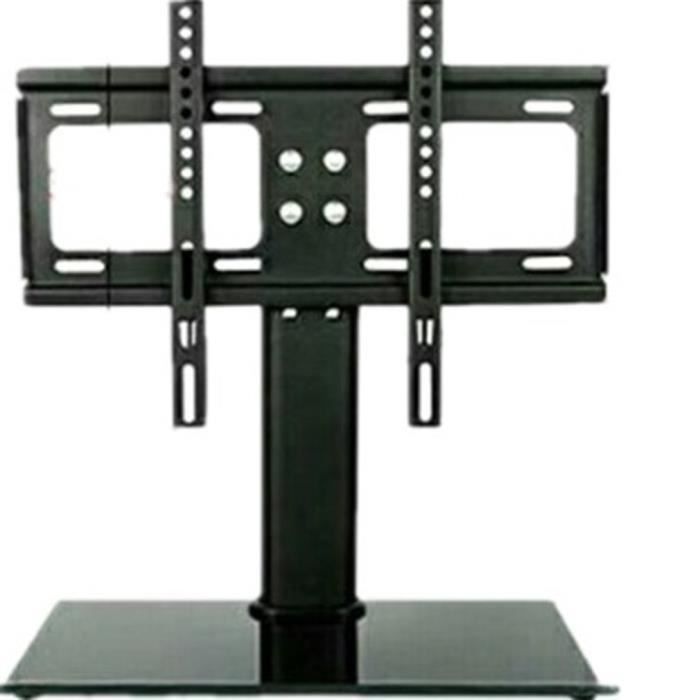 ECHOGEAR Support TV Pied De Table Hauteur Réglable – Pour Écrans 49 à 77 Pouces Jusqu’à 45 Kg – Stable, Élégant & Compatible Barre De Son – EGAV-RTVF1