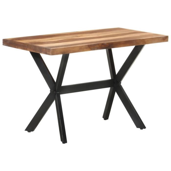 jili* - top table à dîner deco - contemporain table de salle à manger - charme 120x60x75 cm bois massif ho•990