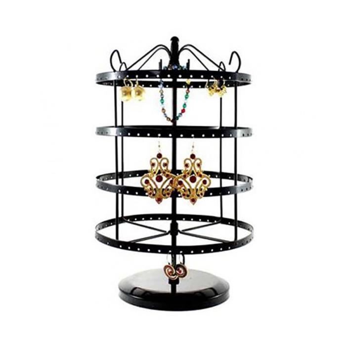 Porte bijoux tourniquet pour boucles d/'oreilles carrousel 96 paires