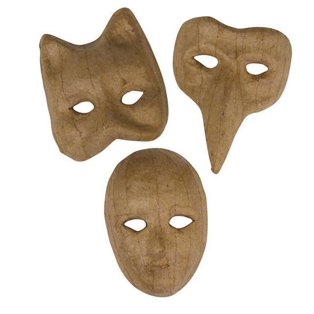 3 Mini Masques Chat Visage Nez Papier Mache Cdiscount Beaux Arts Et Loisirs Creatifs