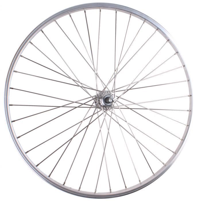 Roland roue arrière 26 pouces jante frein pawn 36G argent Cdiscount Sport