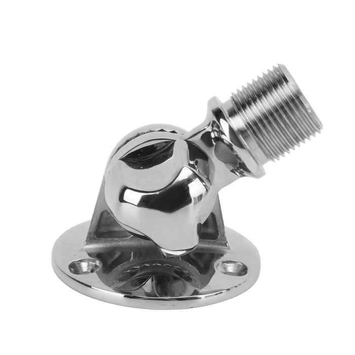 Support Antenne Marine Aramox - Acier Inoxydable 316, Base Réglable, Pour Talkie VHF