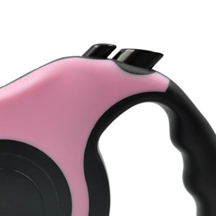 Meilleurs prix pour Laisse Rétractable - SALUTUYA - 5m - Poignée Ergonomique - Nylon - Pour Chiens et Animaux de Compagnie
