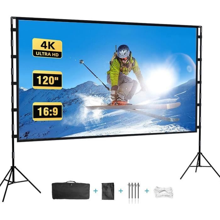 MAGT Écran De Projecteur, Toile Videoprojecteur Pliable 4