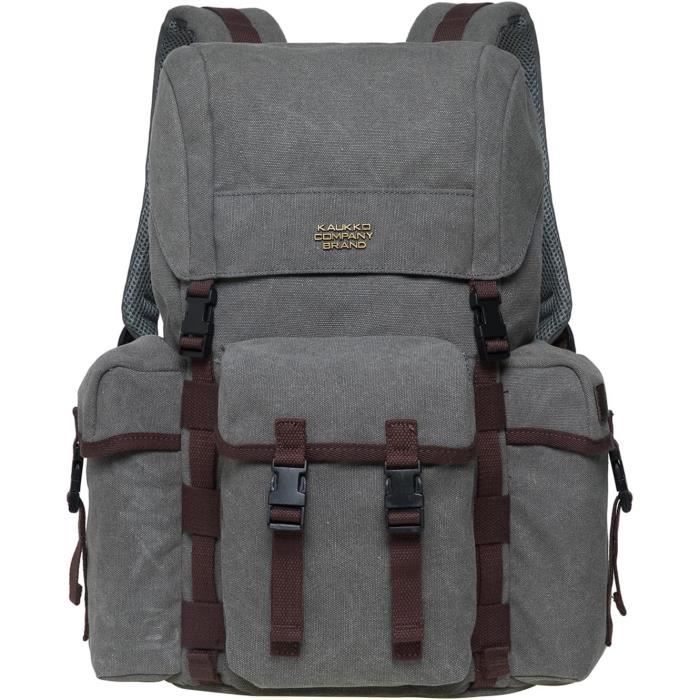Sac Randonnee Retro Sac À Dos En Toile Sac De Sport En Plein Air Rétro Cartable Pour ...