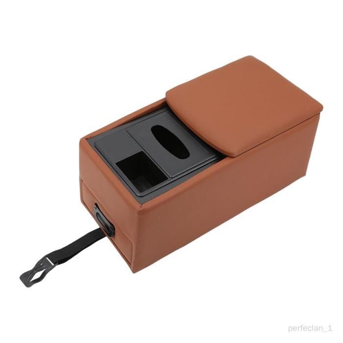 Accoudoir Central Avec Rangement & Porte-gobelet Pour Smart Fortwo/Forfour 453 (2015-2019) - Similicuir & ABS Noir