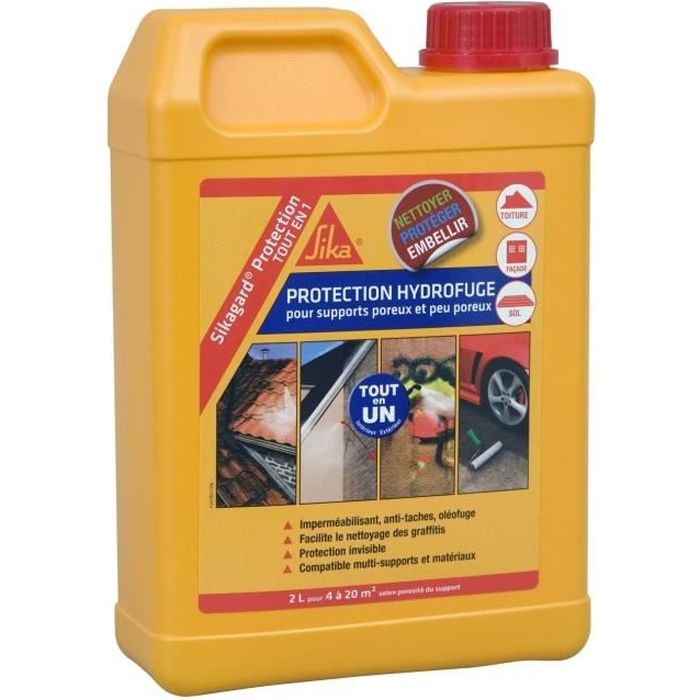 Protection hydrofuge SIKA Sikagard Protection Tout en 1 - 2L