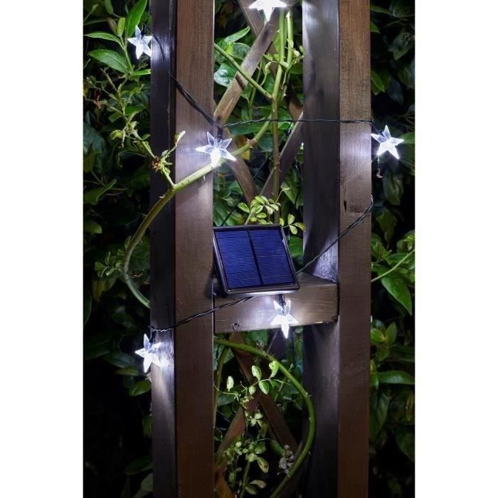 Guirlande d'extérieur solaire SMARDTV Ultra 50 étoiles LED froid 11 8m de garantie