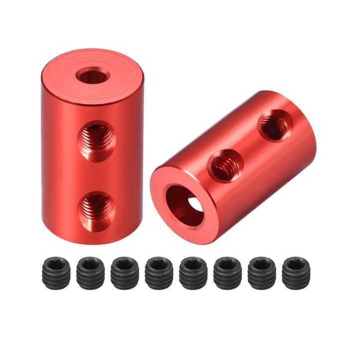 Accouplement Pour Arbre – Longueur 22 Mm, Diamètre 14 Mm, Alésages 6 Mm à 6 Mm – 1 Kit Uxcell