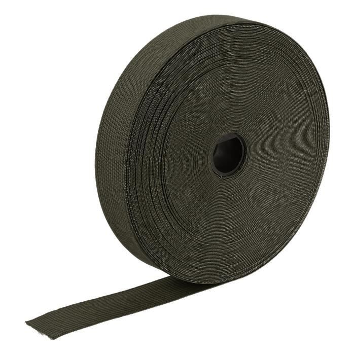 QUARKZMAN Rubans Élastiques Pour La Couture 3cm 5 Yards/15 Pieds Vert Armée Bobine Élastique Tricotée