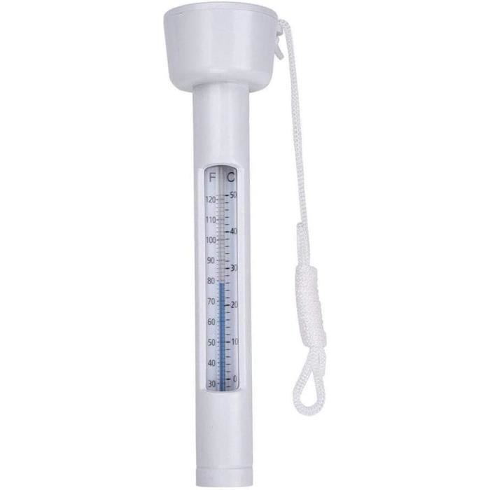 Thermomètre Flottant Pour Piscine, Spa, Aquarium - Étanche, Facile à Lire Avec Double Affichage °C/°F, Incassable Et Portable