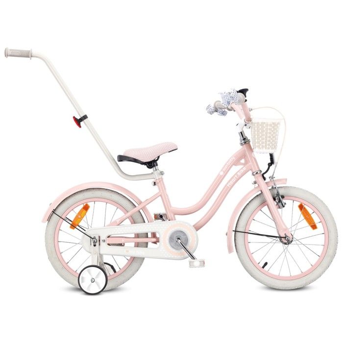 Vélo Enfant - Heart Bike - Roues 16 - 4 à 6 ans - panier - cloche - garde-boue - Rose