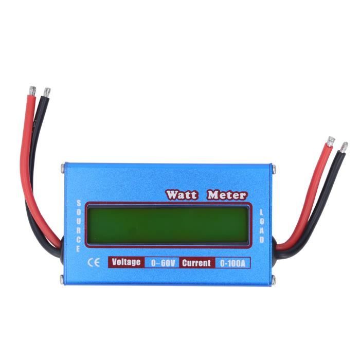 Tbest wattmètre RC 100A RC Watt mètre analyseur de puissance de batterie précis RC Volt Amp testeur de watt avec écran LCD