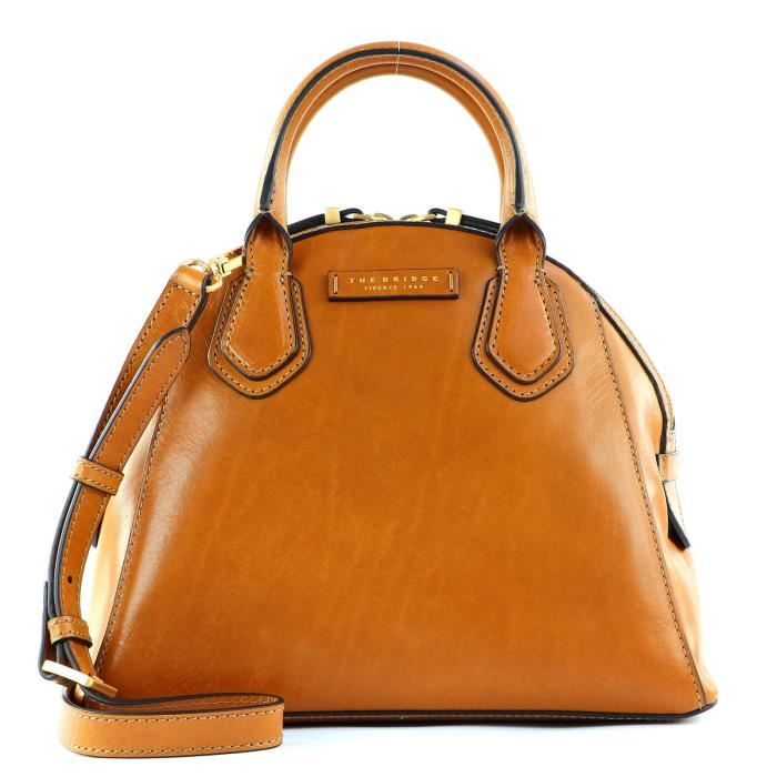Sac à Main THE BRIDGE En Cuir Vintage - Marron Clair - Italie