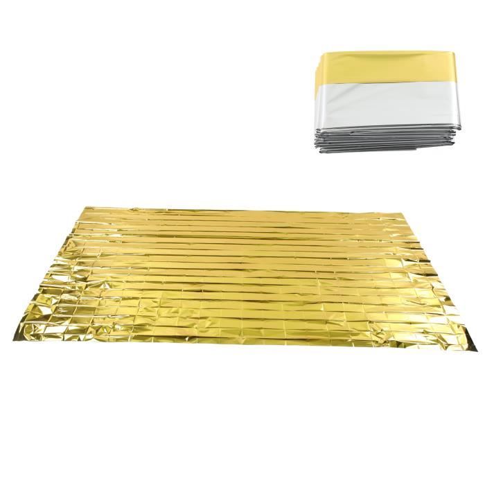 OFKPO 10 Pcs Couverture De Survie, Couvertures Thermiques Survie Couverture De Sauvetage