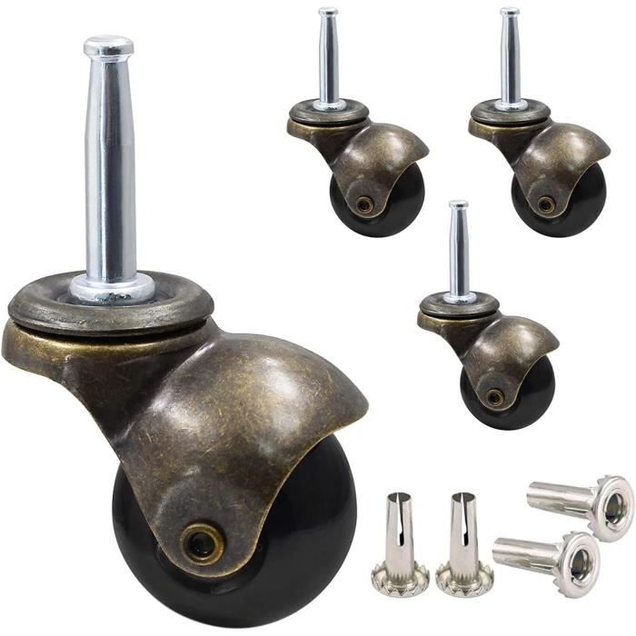 ROULETTES À BILLES Mobiles Lisses Pour Meubles Et Ustensiles De Cuisine Lot De EUR 18,26