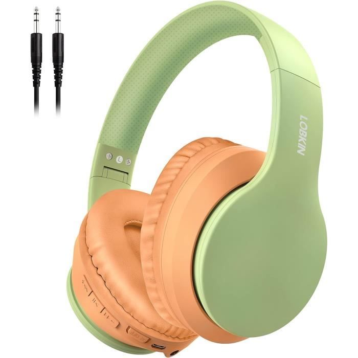 Casque Bluetooth Wantek Over-Ear - 30h Autonomie, Micro, Pliable - Pour Téléphone/PC
