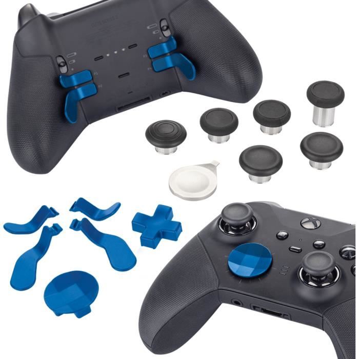 Venom Manette de jeu Xbox Elite Series 2 Kit d'accessoires personnalisés  pour pièces de rechange - Bleu